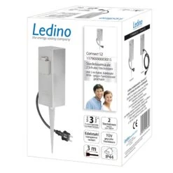 Zweifach-Steckdosensäule Connect S2 M. Erdspieß -Innenleuchten Store 6022405 2