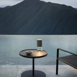 Luceplan Nui Mini Tischlampe Mit Akku IP54, Greige -Innenleuchten Store 6030587 2