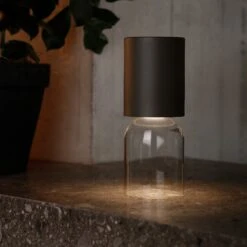 Luceplan Nui Mini Tischlampe Mit Akku IP54, Greige -Innenleuchten Store 6030587 3