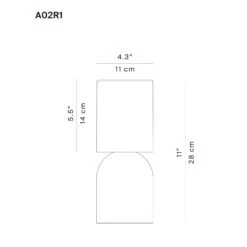 Luceplan Nui Mini Tischlampe Mit Akku IP54, Greige -Innenleuchten Store 6030587 7