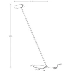 Weiße Stehlampe Hester Aus Metall -Innenleuchten Store 6055378 2