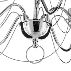 Kronleuchter Retro In Silber, 6fl. 75 Cm Abhängung -Innenleuchten Store 6089172 6