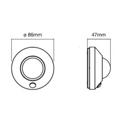 LEDVANCE Nightlux Ceiling LED-Nachtlicht Weiß -Innenleuchten Store 6106060 2