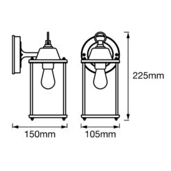 LEDVANCE Endura Classic Lantern Square 22,5 Cm -Innenleuchten Store 6106142 7
