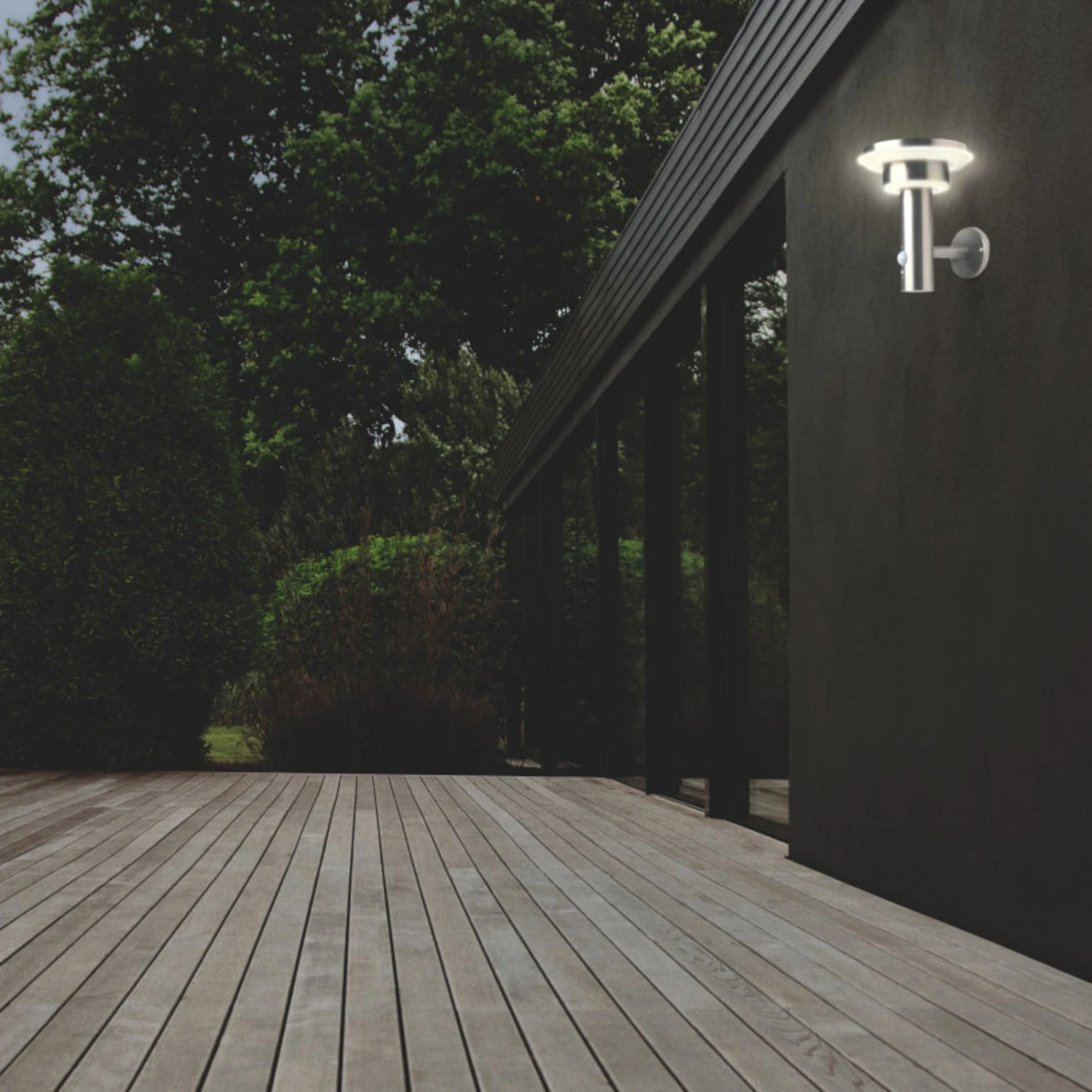 LEDVANCE Endura Solar Double Circle Wand Edelstahl 4 LEDVANCE Endura Solar Double Circle Wand Edelstahl – Bild 2