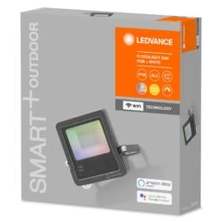 LEDVANCE SMART+ WiFi Floodlight, RGBW, Grau, 20W -Innenleuchten Store 6106472 6