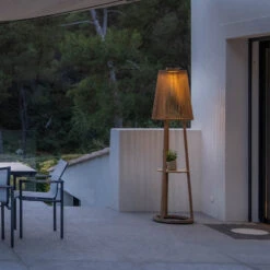 Solar-Stehleuchte Tecka Mit Sensor, Teak -Innenleuchten Store 6112042 8