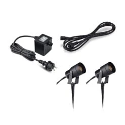 Markslöjd Garden 24 Starterset, Zwei Spots, Trafo Und Kabel