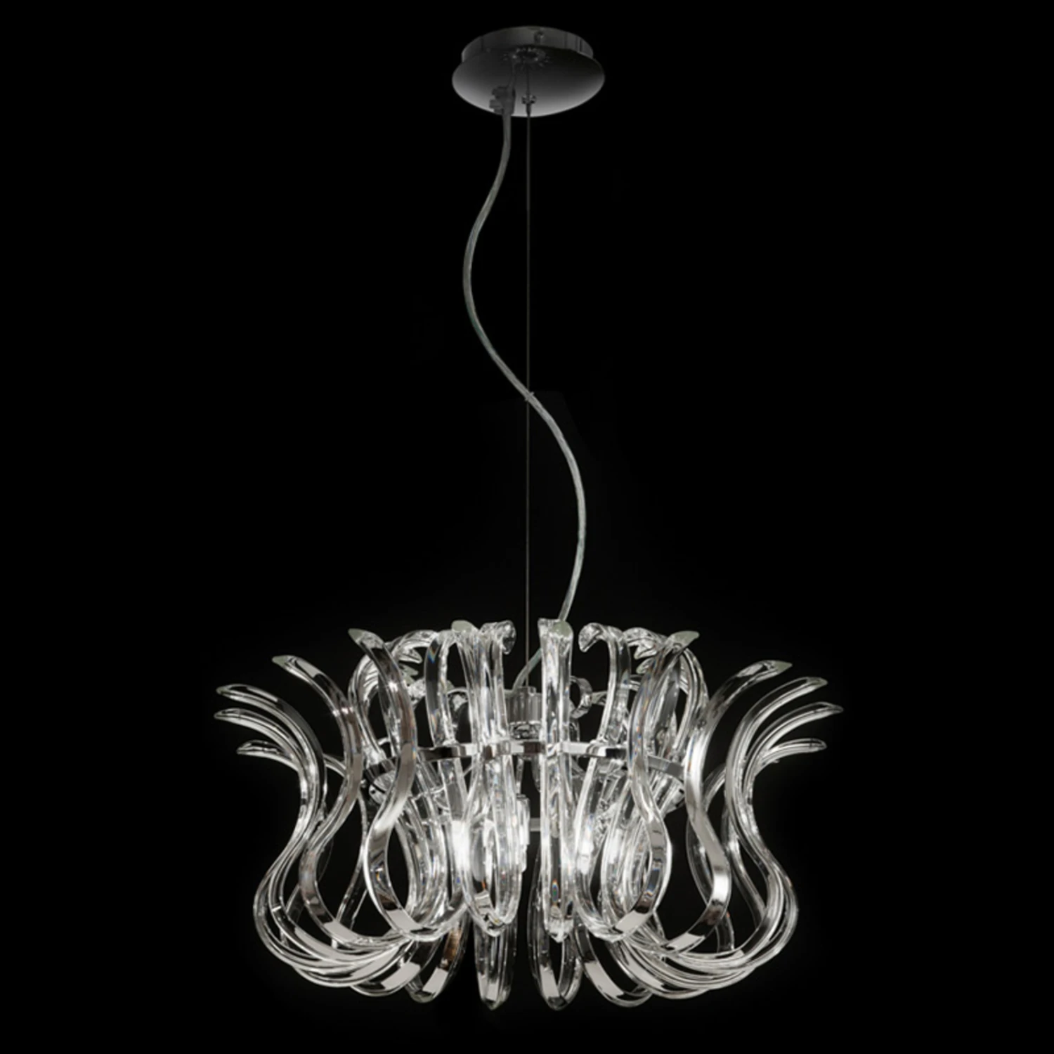 Durchmesser 50 Cm - Glas-Hängeleuchte Wave 4 Durchmesser 50 Cm - Glas-Hängeleuchte Wave – Bild 2