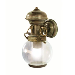 Wandleuchte Wind, Messing Antik