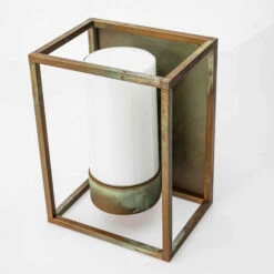 Außenwandleuchte Cubic³ 3366 Messing Antik/opal 6 Außenwandleuchte Cubic³ 3366 Messing Antik/opal -Innenleuchten Store 6515438 1