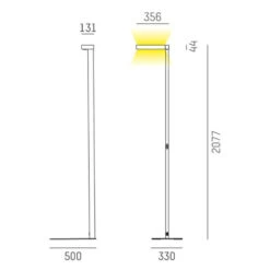 Molto Luce Concept Left F Stehlampe Sensor Weiß -Innenleuchten Store 6525481 2