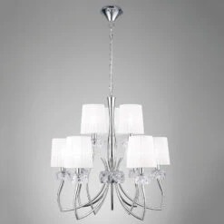 Textil-Kronleuchter Lara 9-flammig -Innenleuchten Store 6542307 1