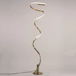 LED-Stehleuchte Helix, Antik Satiniert