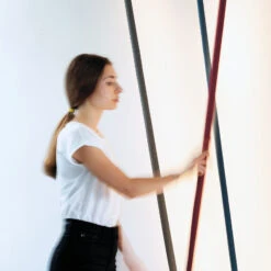 Martinelli Luce Elastica Band-Stehlampe, Hellblau -Innenleuchten Store 6705243 6