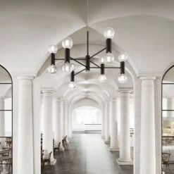 Modo Luce Chandelier Hängelampe 13fl 107cm Schwarz -Innenleuchten Store 6710127 1