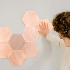 Nanoleaf Elements Wood Hexagons Starter Kit 13x -Innenleuchten Store 6730040 8