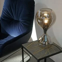 Next Blubb - Mundgeblasene Glas-Tischleuchte Chrom -Innenleuchten Store 7019013 6