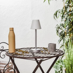 Newgarden Lola Slim LED-Tischlampe Akku, Grau -Innenleuchten Store 7025072 2