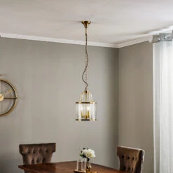 Runde Laternenform - Hängeleuchte Rieka 25 Cm 12 Runde Laternenform - Hängeleuchte Rieka 25 Cm -Innenleuchten Store 7254825 1