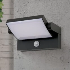 LED-Außenwandleuchte Ginger, Sensor, Schwarz, IP54 -Innenleuchten Store 7255740 2