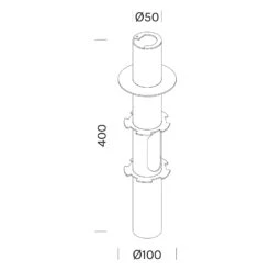 OLEV Bodenbefestigung Für Sockelleuchte Grounding