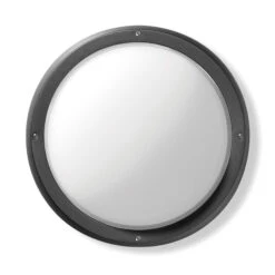 Außenwandleuchte EKO+26, Ø29cm, Metallic-anthrazit