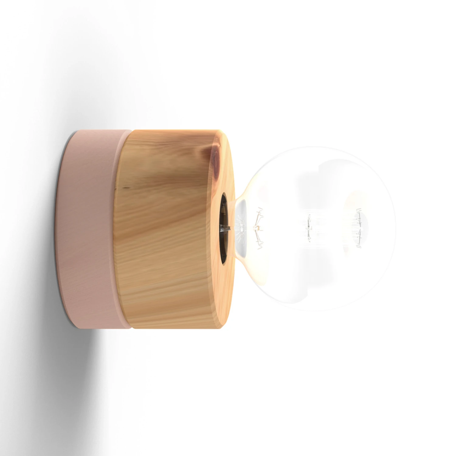 ALMUT 0239 Wandleuchte, Vegan, Zirbe/zartrosa 5 ALMUT 0239 Wandleuchte, Vegan, Zirbe/zartrosa – Bild 3