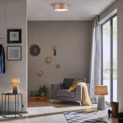 Paulmann Liska Deckenleuchte Mit Holzschirm -Innenleuchten Store 7601066 3