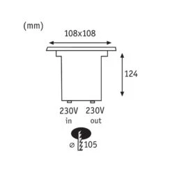 Paulmann 93993 LED-Bodeneinbauleuchte, Eckig -Innenleuchten Store 7602324 4