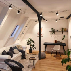 Paulmann Cone Seilsystem Basisset 5fl. Schwarz Mat -Innenleuchten Store 7602837 8