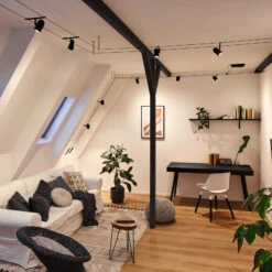 Paulmann Cup Seilsystem Basisset 5fl. Schwarz Matt -Innenleuchten Store 7602840 8