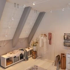 Paulmann Cardan Seilsystem Achtflammig, Weiß Matt -Innenleuchten Store 7602848 5