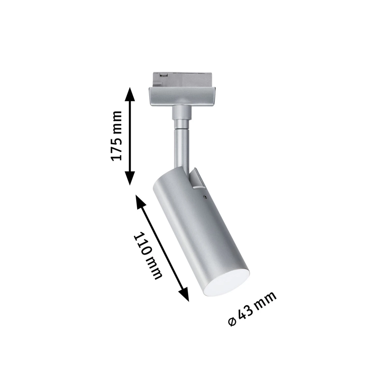 Paulmann URail Tubo LED-Spot 4.000K Chrom Matt 10 Paulmann URail Tubo LED-Spot 4.000K Chrom Matt – Bild 8