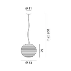 Rotaliana Flow Glass H2 Pendelleuchte Ø 33 Cm -Innenleuchten Store 8005269 4