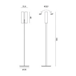 Rotaliana Tobu F1 Stehlampe, 3000K, 50°, Bronze 9 Rotaliana Tobu F1 Stehlampe, 3000K, 50°, Bronze -Innenleuchten Store 8005439 3