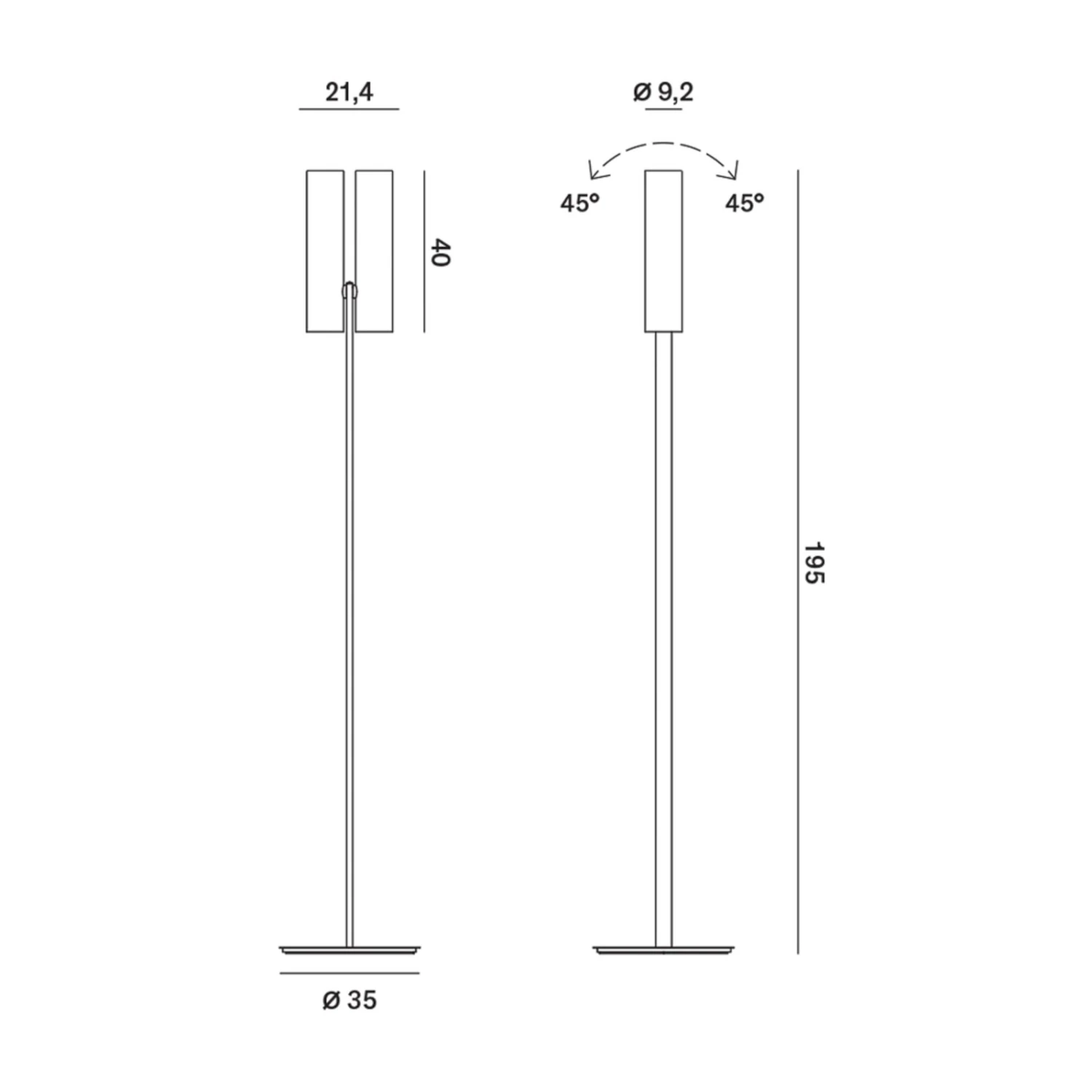 Rotaliana Tobu F1 Stehlampe, 3000K, 50°, Bronze 6 Rotaliana Tobu F1 Stehlampe, 3000K, 50°, Bronze – Bild 4