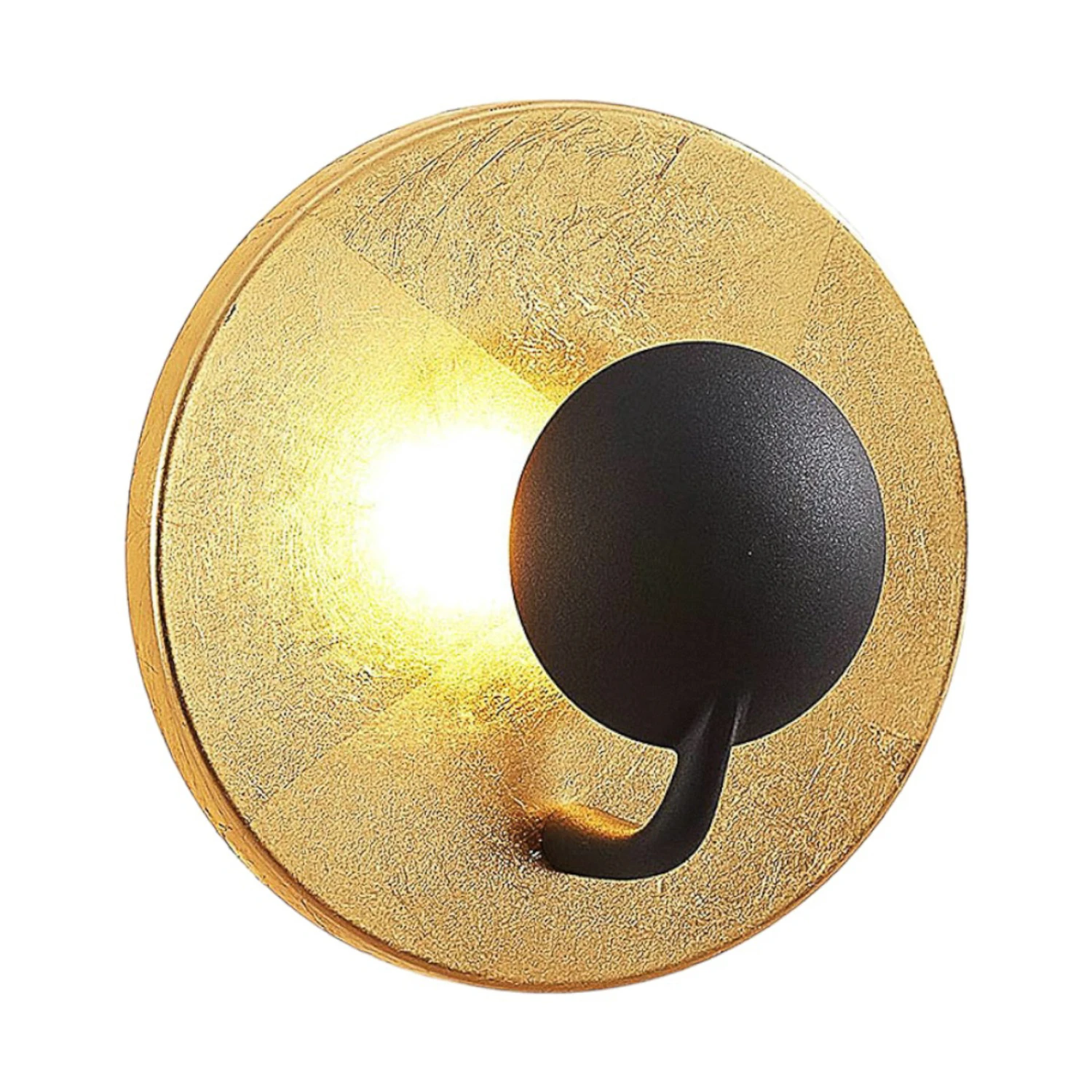 Lindby Lou LED-Wandleuchte In Schwarz-Gold 5 Lindby Lou LED-Wandleuchte In Schwarz-Gold – Bild 3