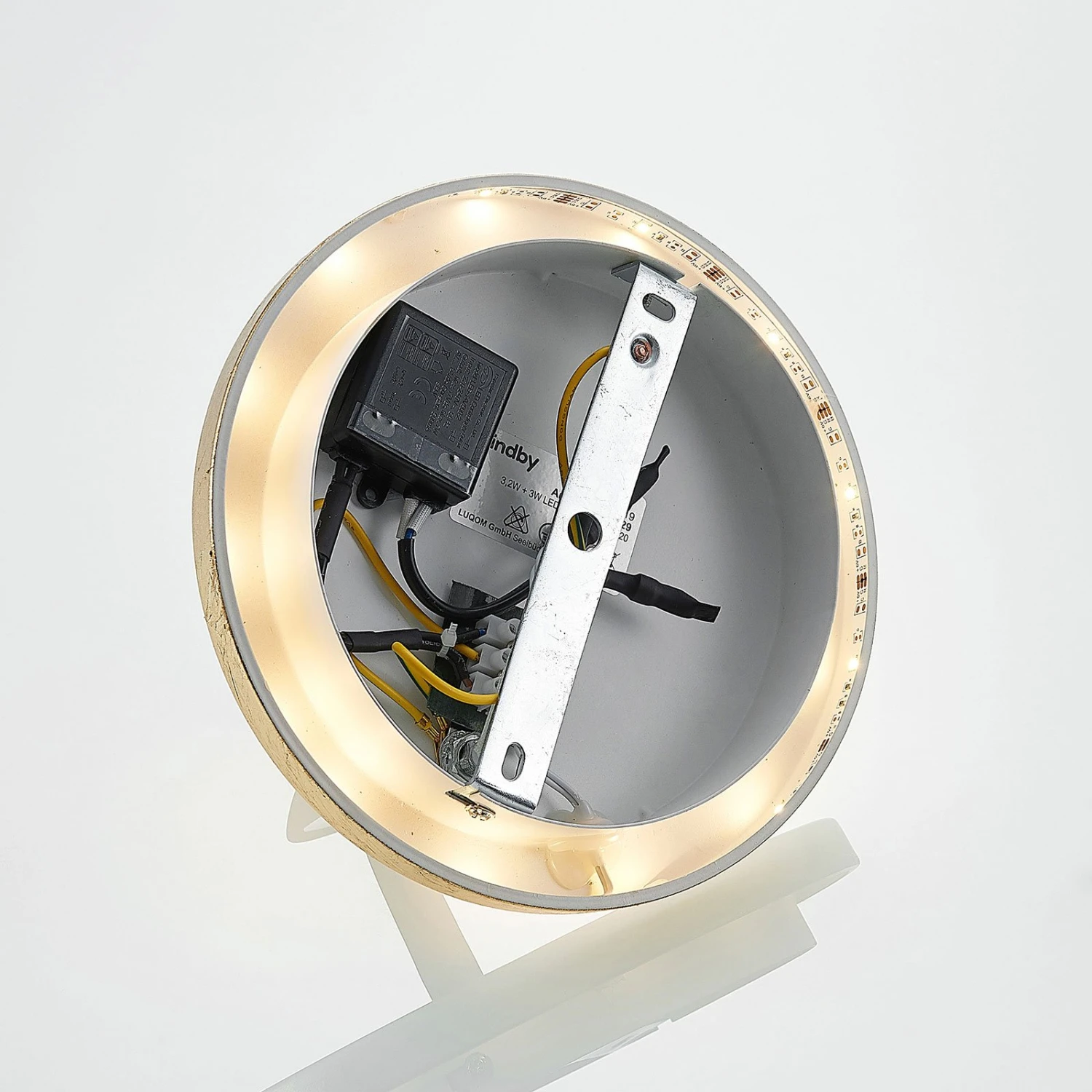 Lindby Lou LED-Wandleuchte In Schwarz-Gold 11 Lindby Lou LED-Wandleuchte In Schwarz-Gold – Bild 9