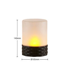 Lindby Saquir Solar-Dekoleuchte Mit Flammeneffekt -Innenleuchten Store 8032342 6
