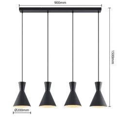 Lindby Savrini Hängeleuchte, Vierflammig -Innenleuchten Store 8032603 4