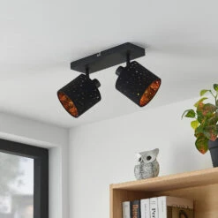 Lindby Darima Deckenstrahler, Zweiflammig, Schwarz 12 Lindby Darima Deckenstrahler, Zweiflammig, Schwarz -Innenleuchten Store 8032609 1