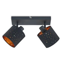 Lindby Darima Deckenstrahler, Zweiflammig, Schwarz 13 Lindby Darima Deckenstrahler, Zweiflammig, Schwarz -Innenleuchten Store 8032609 2