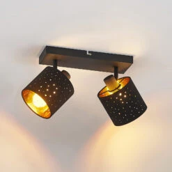 Lindby Darima Deckenstrahler, Zweiflammig, Schwarz 15 Lindby Darima Deckenstrahler, Zweiflammig, Schwarz -Innenleuchten Store 8032609 4