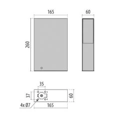 LED-Sockelleuchte Orion Post 260 Anthrazit 830 -Innenleuchten Store 8542345 5