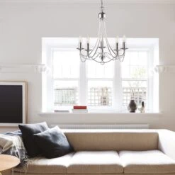 Kronleuchter Maypole Satin Silber, Fünfflammig -Innenleuchten Store 8570641 2