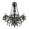 Kronleuchter Marie Therese, Dunkelgrau Achtflammig