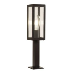 Sockelleuchte Box Aus Rostfreiem Stahl, Schwarz