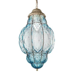 Hängeleuchte Classic Für Außen Blau