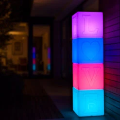 LED-Akkuleuchte The LOVE Lamp, Würfel, RGBW -Innenleuchten Store 8590071 4
